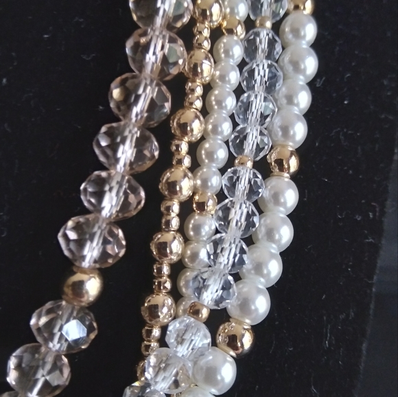 Ann Taylor pearl torsade gold necklace - Picture 2 of 12
